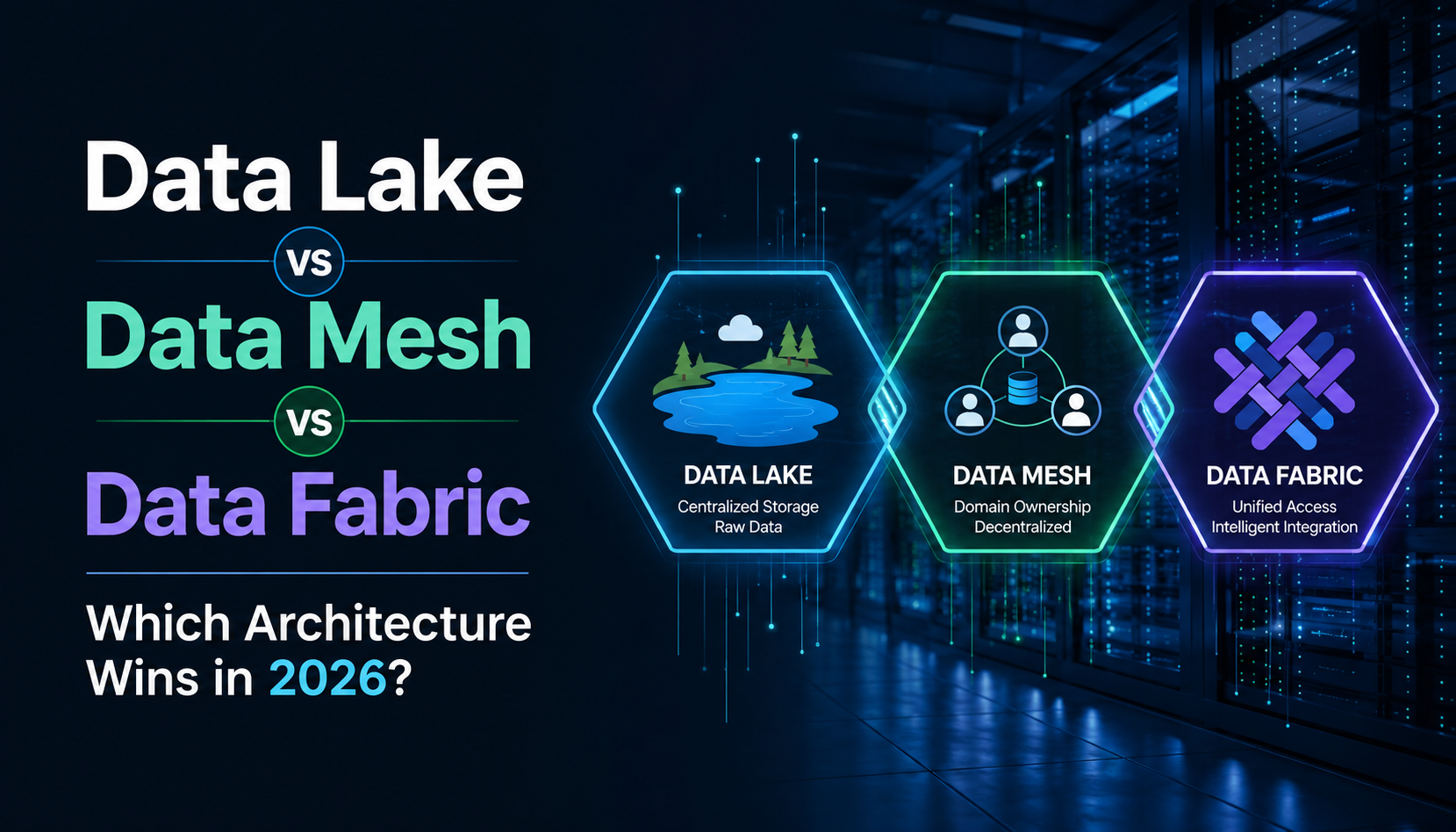Data Lake vs Data Mesh vs Data Fabric 2026 Strategy Guide