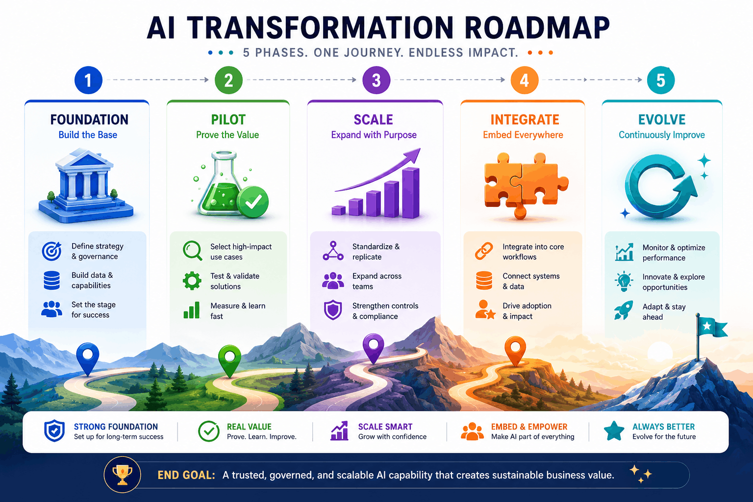 ai transformation roadmap template